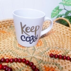 Keep Cozy Gold and Black Coffe,Tea, or Cocoa Mug